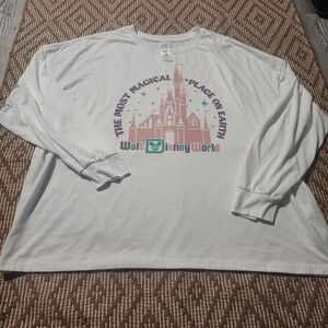 Disney Pastel Walt Disney World Castle Longsleeve T Shirt